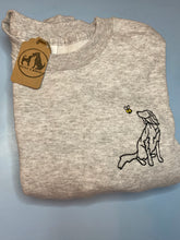 Load image into Gallery viewer, Spring Setter Outline Sweatshirt - Gifts for red setter, Gordon setter and English setter owners and lovers.