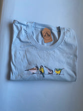 Load image into Gallery viewer, OLD STOCK BIRDS T-shirt- sky blue - XL