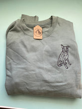 Load image into Gallery viewer, Imperfect dog Sweatshirt - Size S- Dusty Green