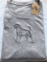 Load image into Gallery viewer, Embroidered Rottweiler T-shirt - Gifts for rottie lovers and owners