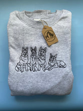 Load image into Gallery viewer, Embroidered GSD Sweatshirt - for German Shepherd/ Alsatian Lovers