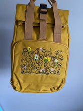 Load image into Gallery viewer, Spring Dogs Backpack for Dog Lovers and Owners- colourful embroidered compact rucksack for your adventures