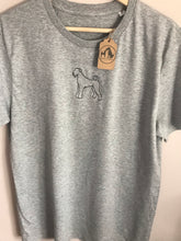 Load image into Gallery viewer, Embroidered Organic Airedale T-Shirt - Gifts for Airedale lovers and owners