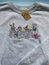 Load image into Gallery viewer, Christmas Dogs Sweatshirt - Festive dogs sweater for dog lovers