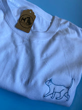 Load image into Gallery viewer, OLD STOCK walking cat T-shirt- white XL