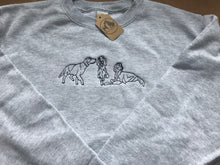 Load image into Gallery viewer, Embroidered Setter Sweatshirt- For Irish red setter, Gordon setter and English setter owners