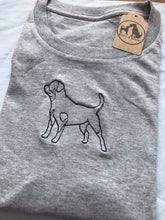 Load image into Gallery viewer, Embroidered Rottweiler T-shirt - Gifts for rottie lovers and owners