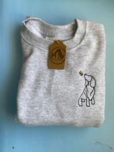 Load image into Gallery viewer, Spring Spaniel Outline Sweatshirt - Gifts for English cocker spaniel, springer spaniel, water spaniel, German spaniel owners and lovers.
