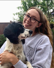 Load image into Gallery viewer, Spring Cocker Spaniel Outline Sweatshirt - Gifts for working cocker spaniel, water spaniel and alpine spaniel owners and lovers.