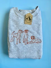 Load image into Gallery viewer, Embroidered Vizsla Sweatshirt - Gifts for Orange dog lovers