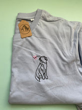 Load image into Gallery viewer, IMPERFECT- Collie Bee T-shirt -XL LIGHT BLUE