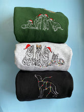 Load image into Gallery viewer, *ADD ON ITEM* add Santa hat/ reindeer antlers/ fairy lights to any of our silhouette style, doodle dogs and custom pieces!