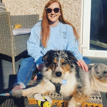 Load image into Gallery viewer, Spring Border Collie Outline Sweatshirt - Gifts for collie owners and lovers.