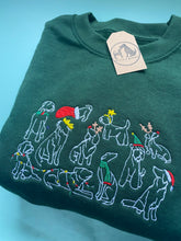 Load image into Gallery viewer, Christmas Time Dogs Sweatshirt - Festive dogs sweater for dog lovers