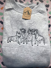Load image into Gallery viewer, Embroidered Bull Terrier Sweatshirt - Gifts for English bully owners & lovers