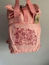 Load image into Gallery viewer, Dog Club Backpack for Dog Lovers and Owners- colourful embroidered compact rucksack  for your adventures