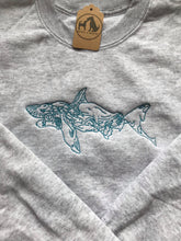 Load image into Gallery viewer, Colourful Shark Sweatshirt - Gifts for Marine Life Lovers