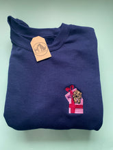 Load image into Gallery viewer, Christmas Puppy Present  Sweatshirt - Festive dogs sweater for dog lovers