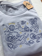 Load image into Gallery viewer, Space Dogs Organic T-shirt- Gifts for dog lovers and owners.