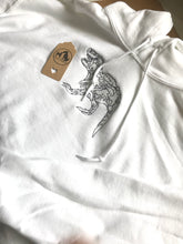 Load image into Gallery viewer, Embroidered T-Rex Hoodie for dinosaur lovers