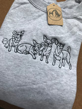 Load image into Gallery viewer, Embroidered Chihuahua Sweatshirt - For long or short haired chihuahua owners.