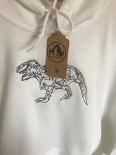 Load image into Gallery viewer, Embroidered T-Rex Hoodie for dinosaur lovers
