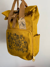 Load image into Gallery viewer, Dog Club Backpack for Dog Lovers and Owners- colourful embroidered compact rucksack  for your adventures