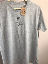 Load image into Gallery viewer, Cat Organic T-shirt- Gifts for cat lovers and owners.