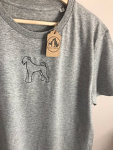 Load image into Gallery viewer, Embroidered Organic Airedale T-Shirt - Gifts for Airedale lovers and owners