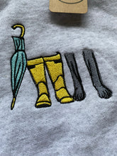 Load image into Gallery viewer, IMPERFECT Dog wellies sweatshirt- GREY L