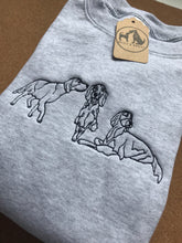 Load image into Gallery viewer, Embroidered Setter Sweatshirt- For Irish red setter, Gordon setter and English setter owners