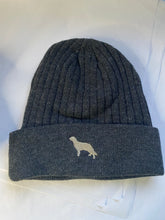 Load image into Gallery viewer, Breed silhouette Beanie hat. The cutest mini dog silhouette beanie hat for dog parents