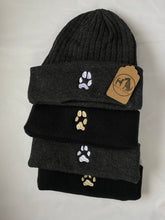 Load image into Gallery viewer, Custom Paw Print Beanie Hat- For dog and cat lovers and owners
