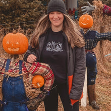Load image into Gallery viewer, Halloween Dogs Embroidered sweatshirt - spooky dog costumes for Halloween lovers.