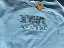 Load image into Gallery viewer, Embroidered French Bulldog Sweatshirt- Gifts for Frenchie lovers