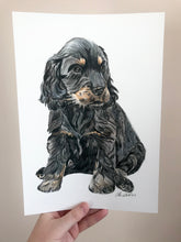 Load image into Gallery viewer, Personalised Pet Portrait- Coloured Pencil A4