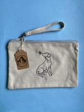 Load image into Gallery viewer, Spring Time Dog Accessories Pouch / Make up bag / travel bag / sewing bag.