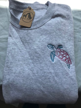 Load image into Gallery viewer, Colourful Sea Turtle Sweatshirt- Gifts for marine/ sea life lovers