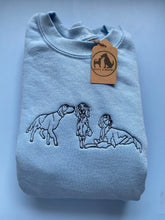 Load image into Gallery viewer, Embroidered Setter Sweatshirt- For Irish red setter, Gordon setter and English setter owners