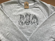 Load image into Gallery viewer, Embroidered Horse Sweatshirt - Gifts for horse lovers and riders