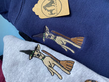 Load image into Gallery viewer, Halloween Witch Dog Sweatshirt - For spooky season lovers.