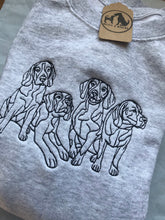 Load image into Gallery viewer, Embroidered Beagle Sweatshirt- Gifts for beagle lovers & owners