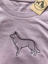 Load image into Gallery viewer, Embroidered GSD T-shirt - Gifts for german shepherd / Alsatian lovers and owners