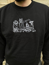 Load image into Gallery viewer, Halloween Dogs Embroidered sweatshirt - spooky dog costumes for Halloween lovers.