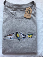 Load image into Gallery viewer, British Garden Birds T-shirt- Gifts for bird watchers and nature lovers