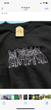 Load image into Gallery viewer, Embroidered French Bulldog Sweatshirt- Gifts for Frenchie lovers