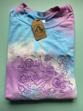 Load image into Gallery viewer, TIE DYE Intergalactic Dogs Organic T-shirt- Gifts for dog lovers and owners