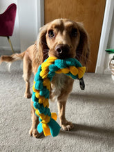 Load image into Gallery viewer, Spring Dog Breed Outline Backpack for Dog Lovers and Owners- colourful embroidered compact rucksack for your adventures