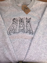 Load image into Gallery viewer, Embroidered Border Collie Sweatshirt - Collie Lovers Gift