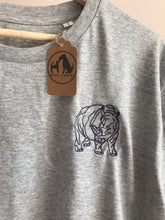 Load image into Gallery viewer, Organic Rhino T-shirt- Gifts for rhinoceros lovers